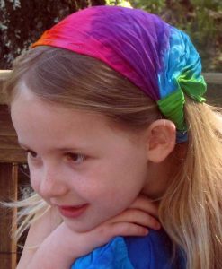 Rainbow Tie Dye Elastic Bandana