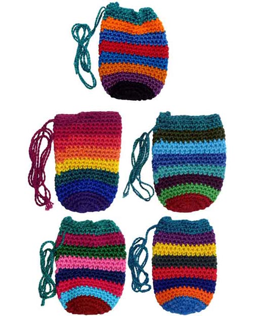 Crocheted Crystal Pouch