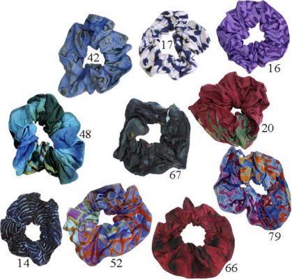 Batik Rayon Hair Scrunchies