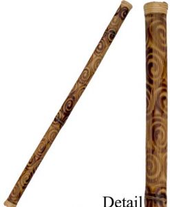 Bamboo Rainstick with Burnt Spiral Design 48"