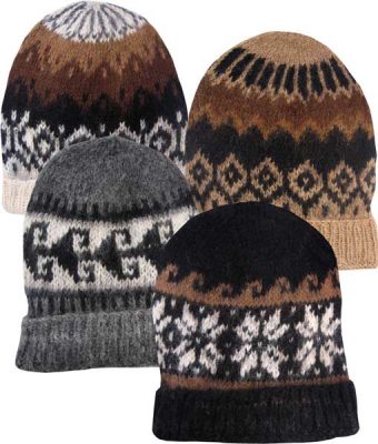 Alpaca Cap with geometric design
