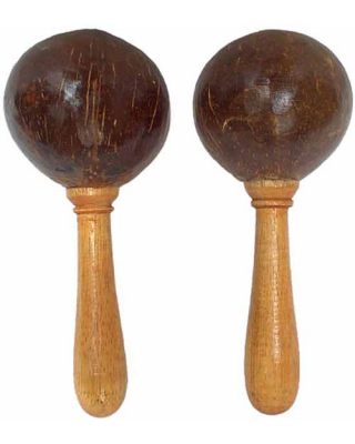 Pair of Coconut Shell Maracas