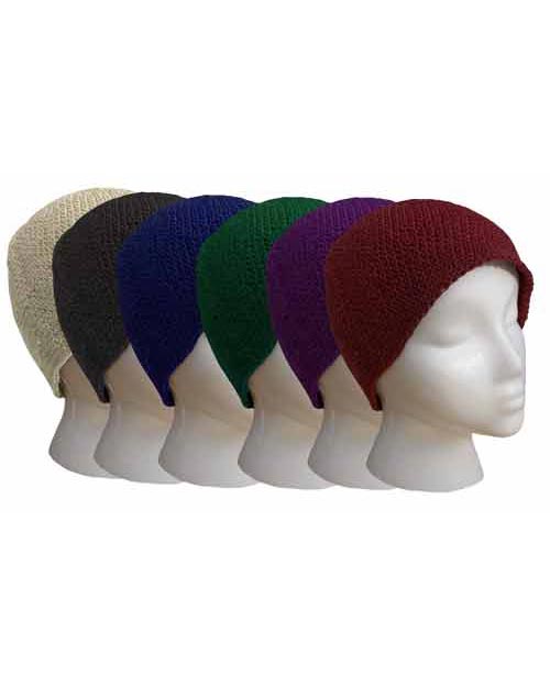 Cotton Crocheted Beanie, Solid Color