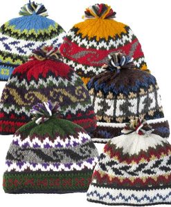 Wool Knit Hat with Polar-Fleece Lining