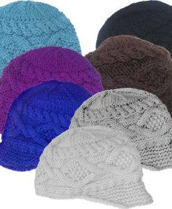 Wool Brim Cap with Polar Fleece Lining