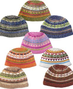 Circle Beanie in Wool-Cotton