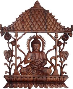 Buddha Relief Wood Carving