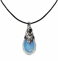 Sterling Silver & Opalized Glass Pendant