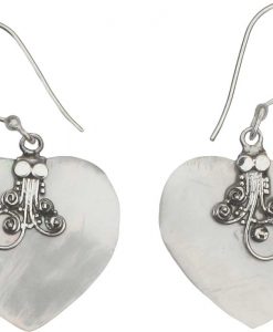 Heart Shape Mother of Pearl Earring