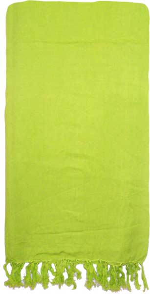 Solid Lime Green Sarong