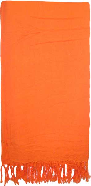 Solid Orange Sarong