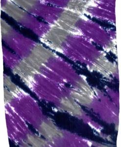 Purple and Gray Tie-Dye Sarong