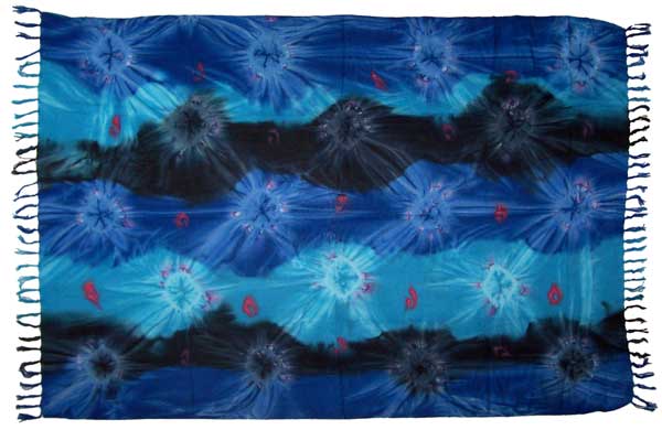 Dark Blue Tie-Dye Sarong
