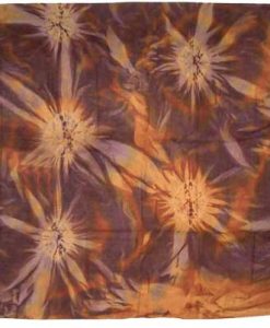 Brown & Gold Tie-Dye Sarong