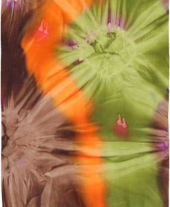 Brown, Green, & Orange Tie-Dye Sarong