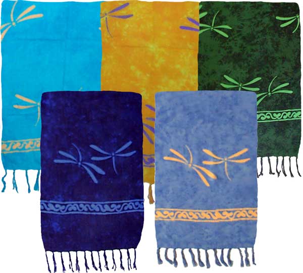 Dragonfly Silhouette Sarong