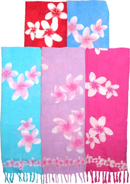 Pastel Floral Print Sarong