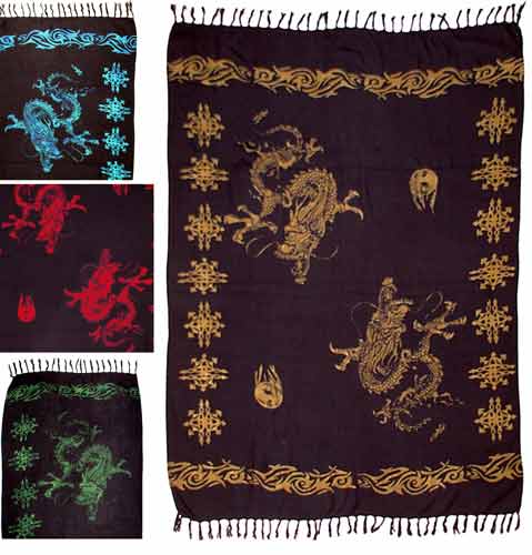 Dragon Print Sarong