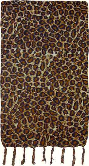 Animal Print Short Sarong of Jaguar Spots