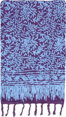 Purple and Turquoise Premium Batik Sarong
