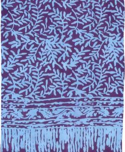 Purple and Turquoise Premium Batik Sarong