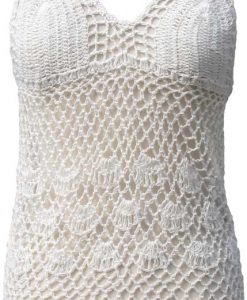 Crocheted Swimsuit Coverup in Cream