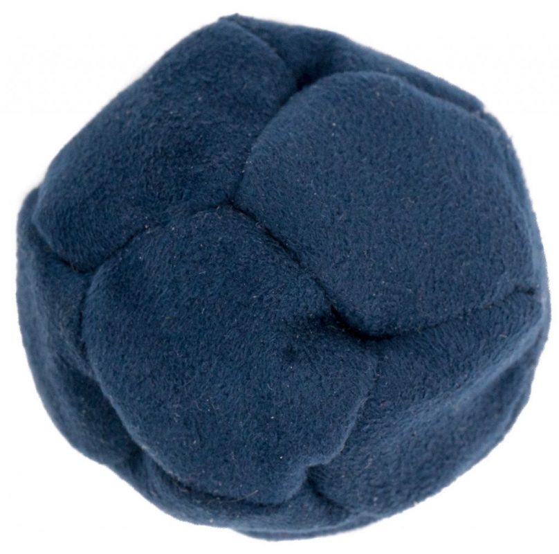 footbag suede sand filled navy hacky sack