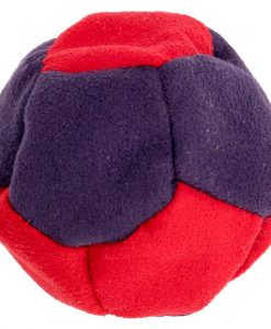 Sand filled hacky sack suede purple red