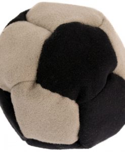 Footbag suede sand filled black tan hacky sack