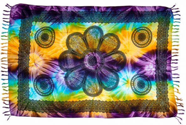 Tie Dye Sarong with Celtic Flower
