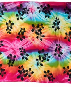 sarong tie dye flower print multicolor