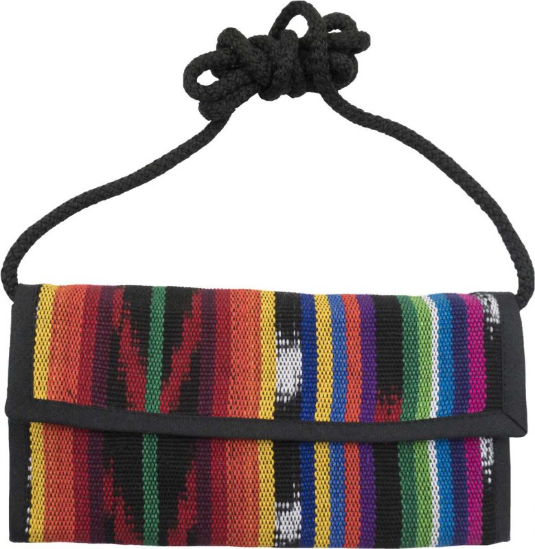 Checkbook Purse with Guatemalan Jaspe Fabric