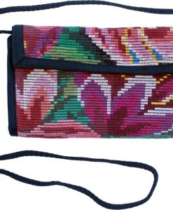 checkbook wallet guatemala flowers
