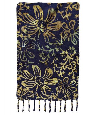 Purple-Gold Perfection Premium Batik Sarong
