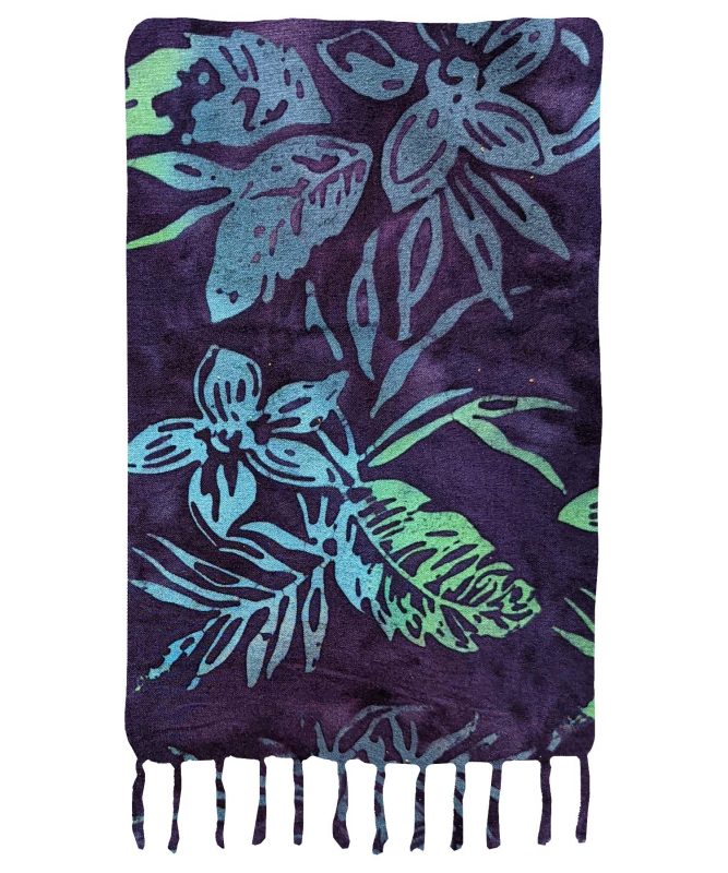 Midnight Purple Premium Batik Sarong