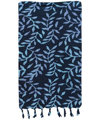 Blue Wandering Vines Premium Batik Sarong
